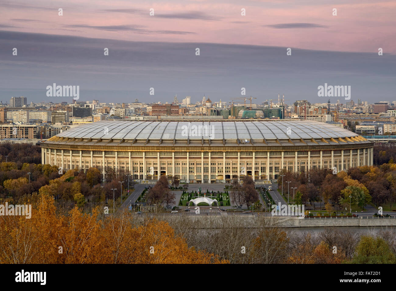 Grand Sports Arena 'Luzhniki' in Moscow Stock Photo