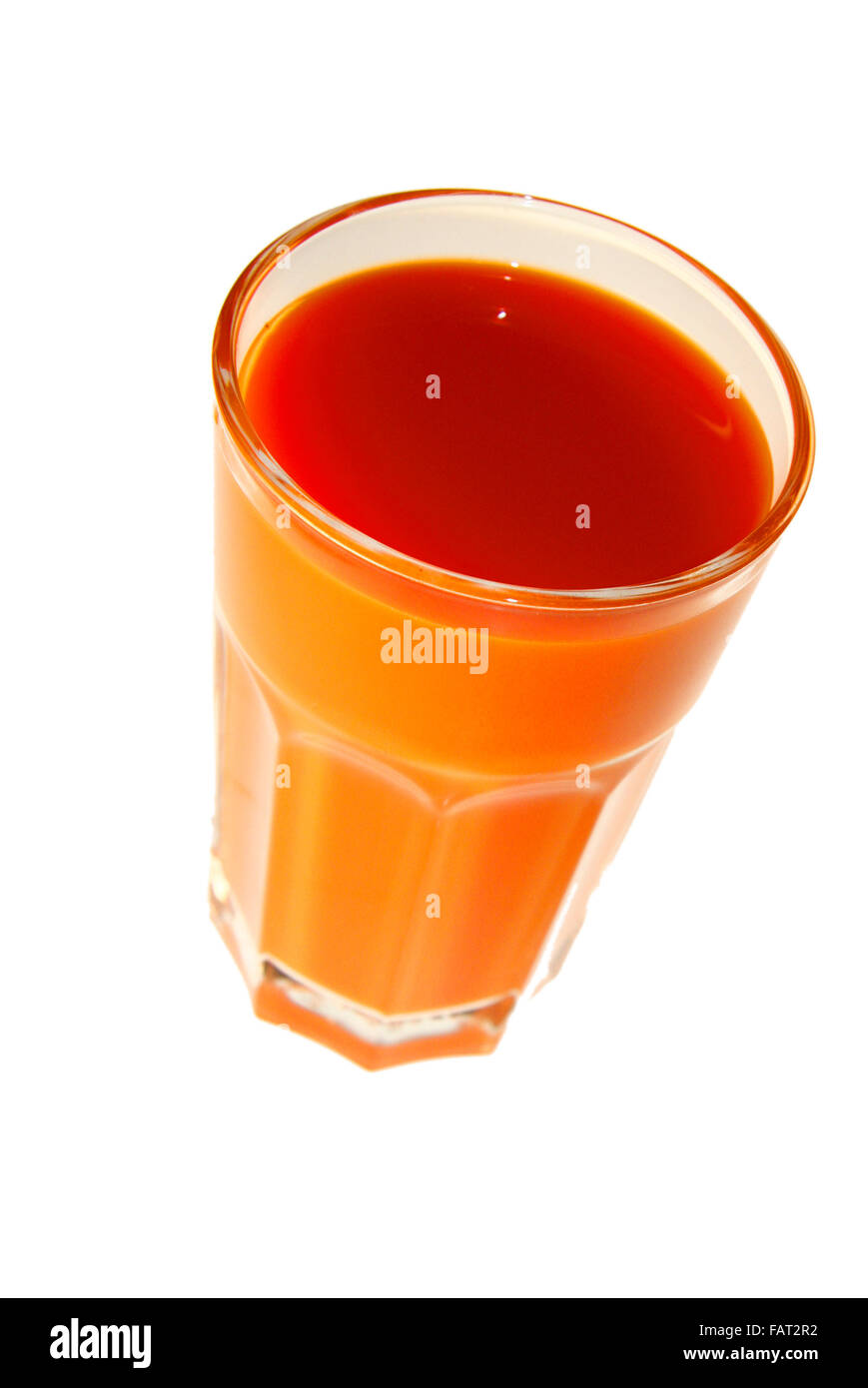 Karottensaft - Symbolbild Nahrungsmittel. Stock Photo