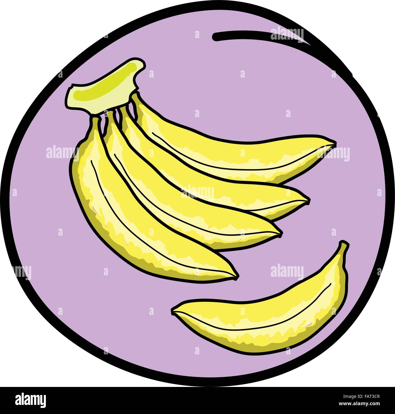 Bunch of ripe bananas · Graphic Yard