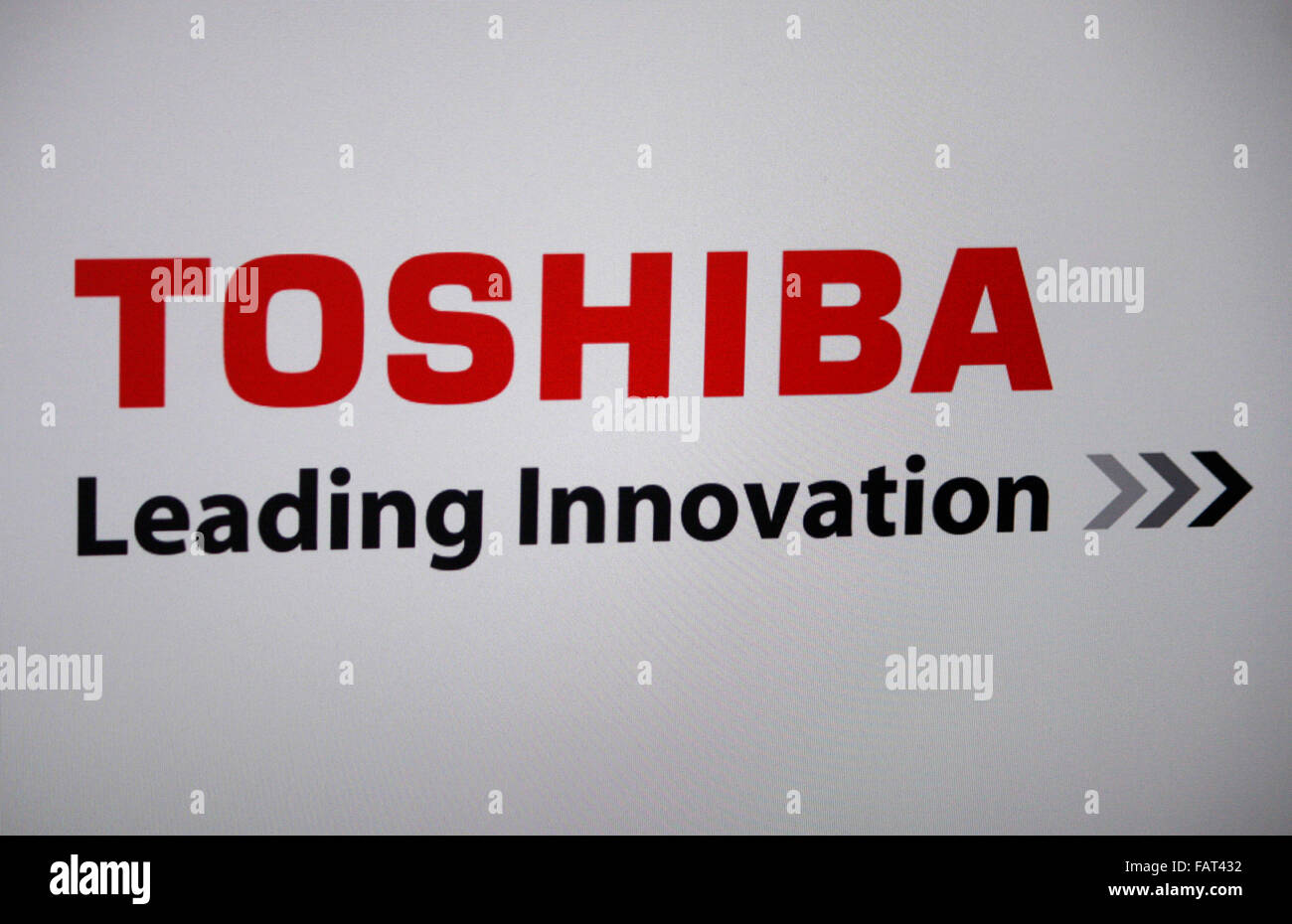 Markenname: 'Toshiba', Berlin. Stock Photo