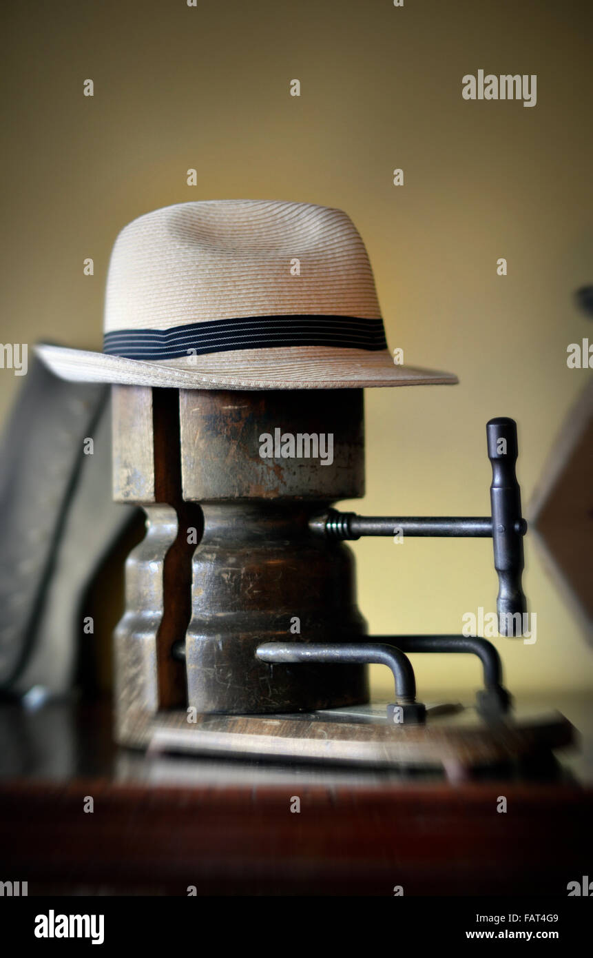 vintage hat stretcher Stock Photo
