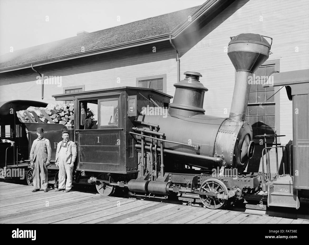 Engine, Mount Washington Railway, White Mountains, New Hampshire, USA, 1905 Stock Photo