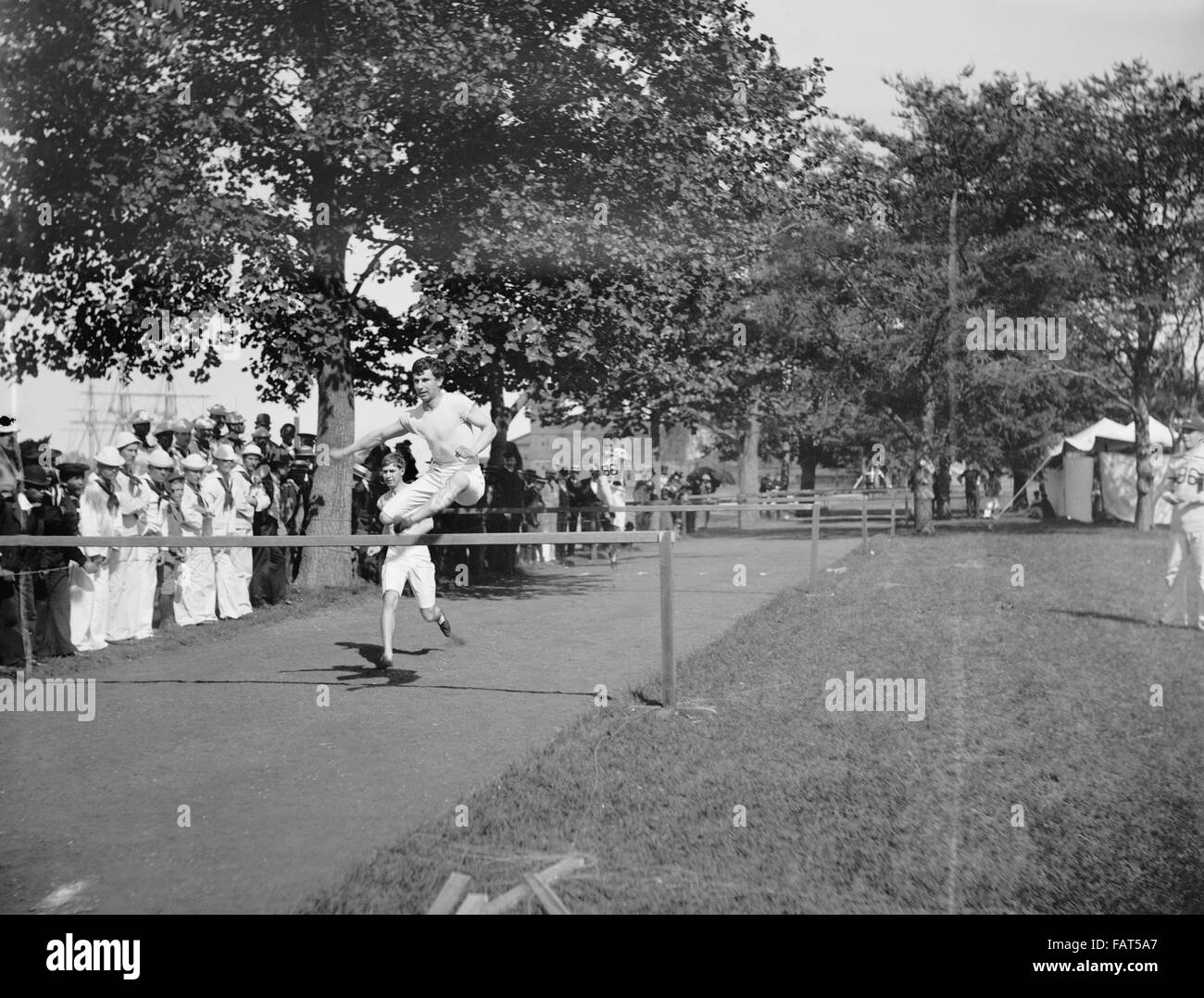 Hurdle Race, U.S. Naval Academy Field Day, USA, 1900 Stock Photo Alamy