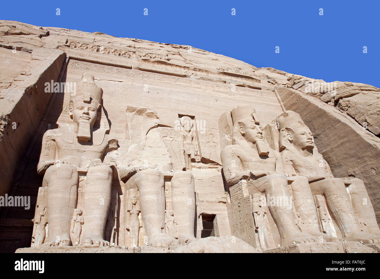 Abu Simbel Temple of Ramesses II, Nubia, southern Egypt Stock Photo
