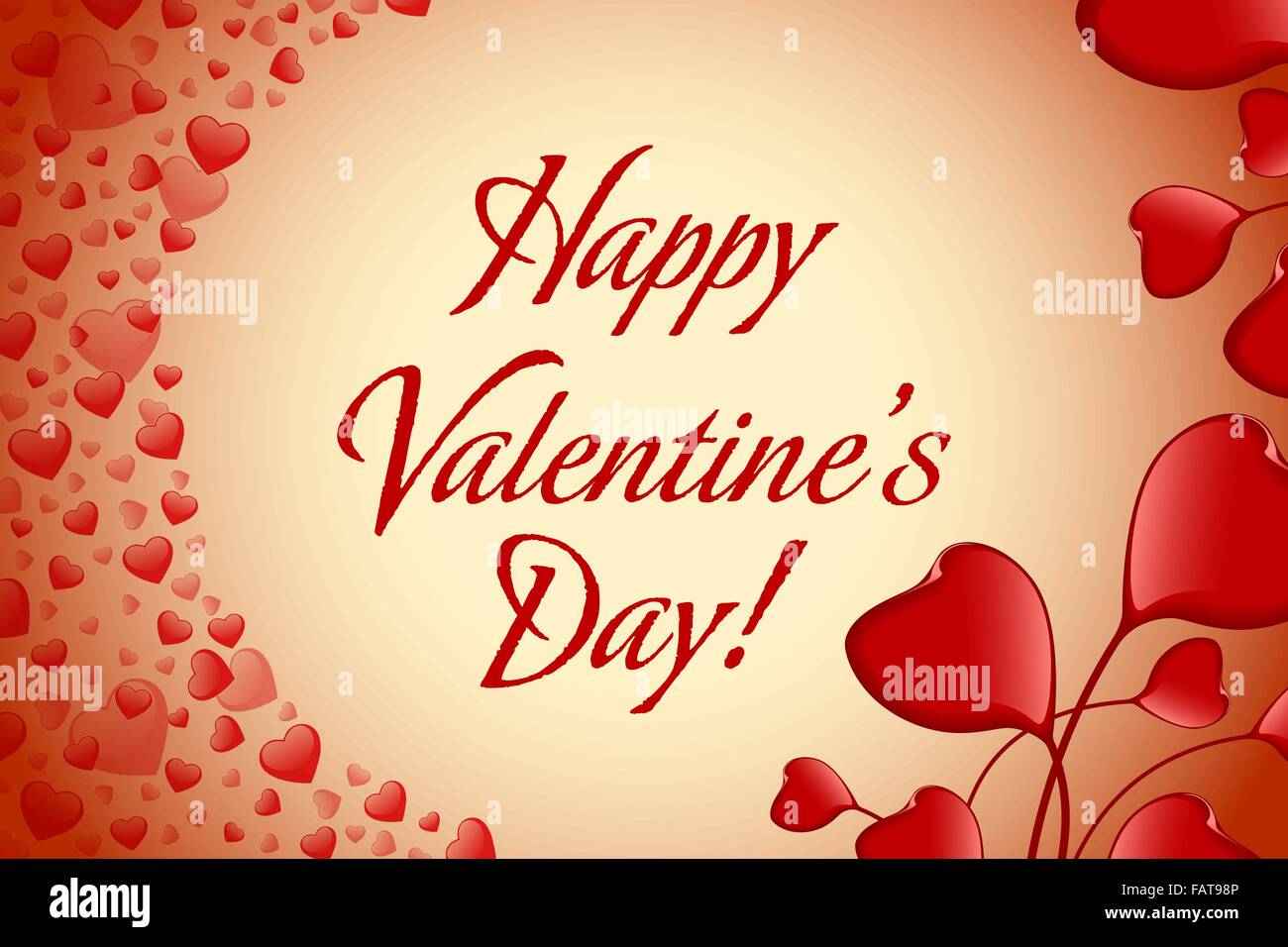 Valentines Day Greeting Card Stock Vector Image & Art - Alamy