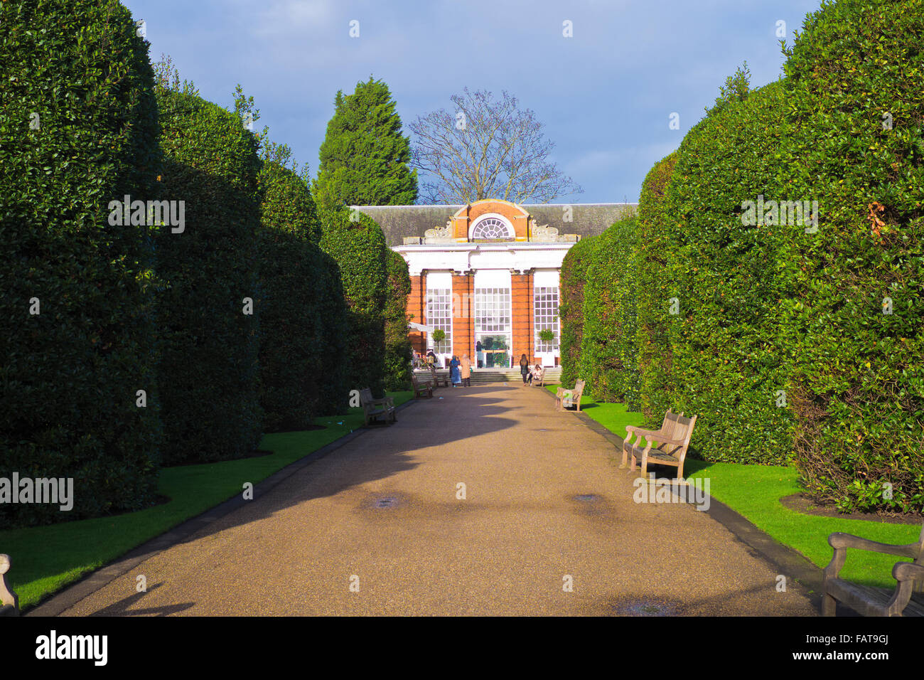 The Orangery in winter in Kensington Park London Stock Photo