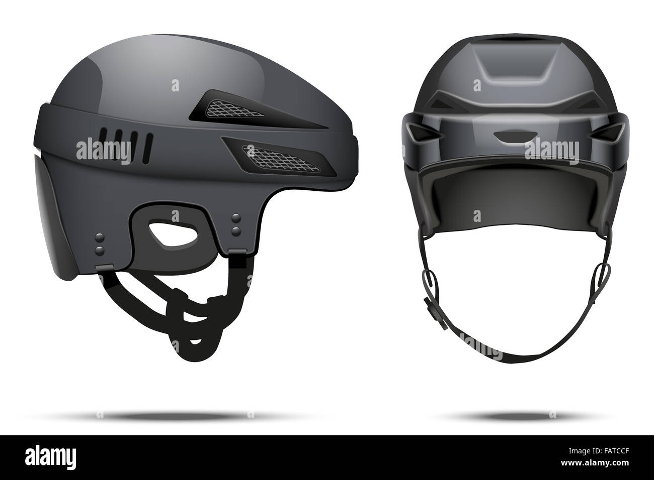 Download Classic Black Hockey Helmet Stock Photo 92735007 Alamy PSD Mockup Templates
