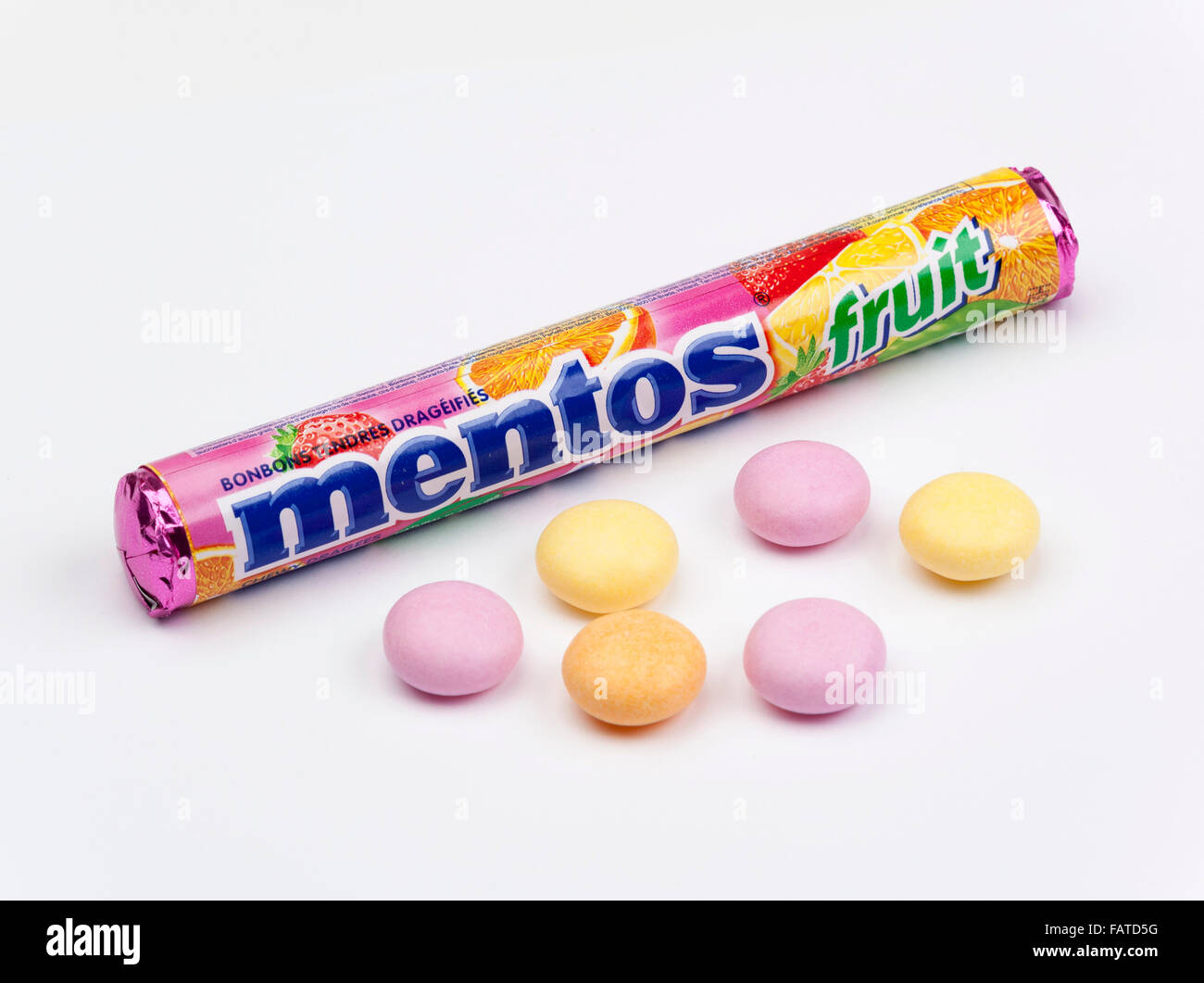 Mentos mints made by Perfetti Van Melle Stock Photo