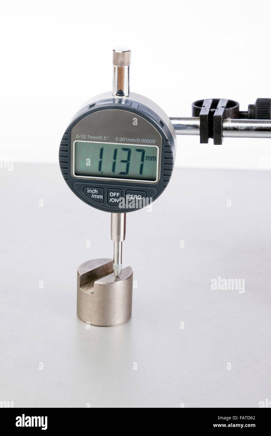 digital height measurement gauge Stock Photo