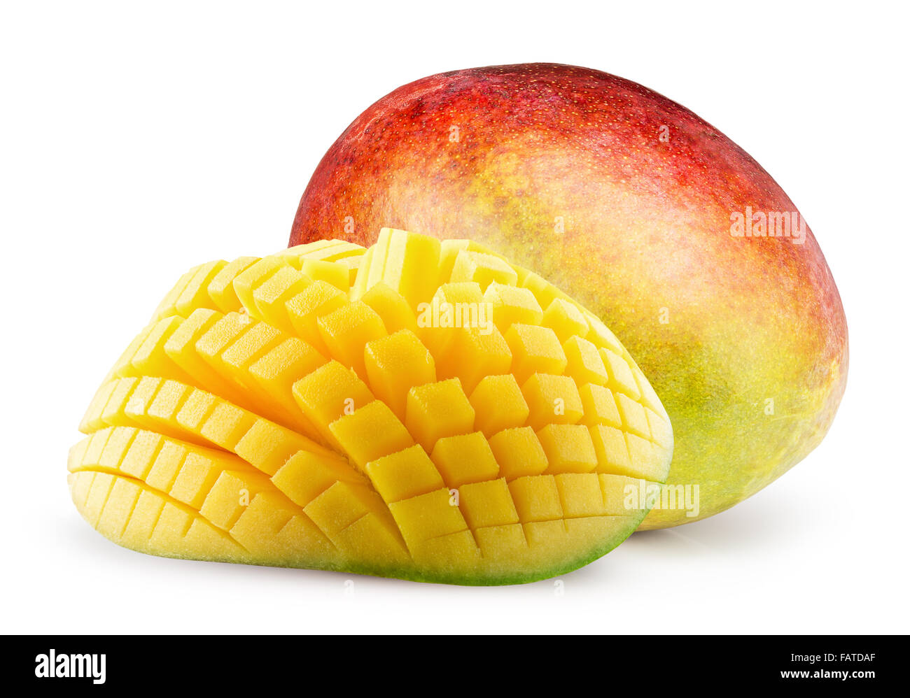 mangoes isolated on the white background Stock Photo - Alamy