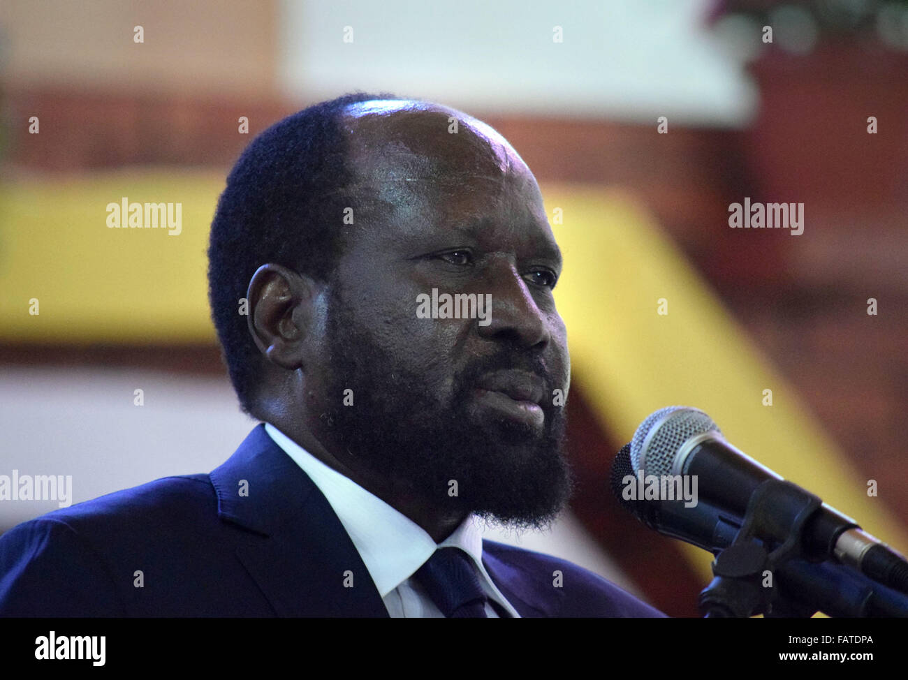 Juba South Sudan 24th Dec 2015 South Sudan President Salva Kiir juba-south-sudan-24th-dec-2015-south-sudan-president-salva-kiir