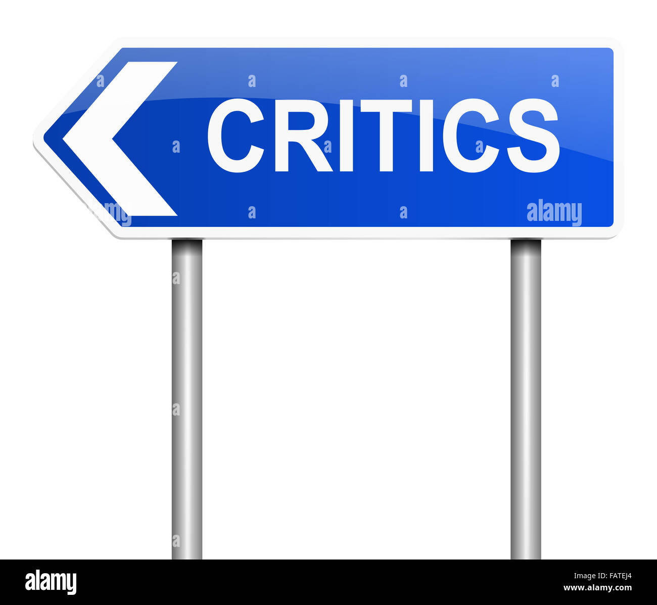 Critics concept. Stock Photo