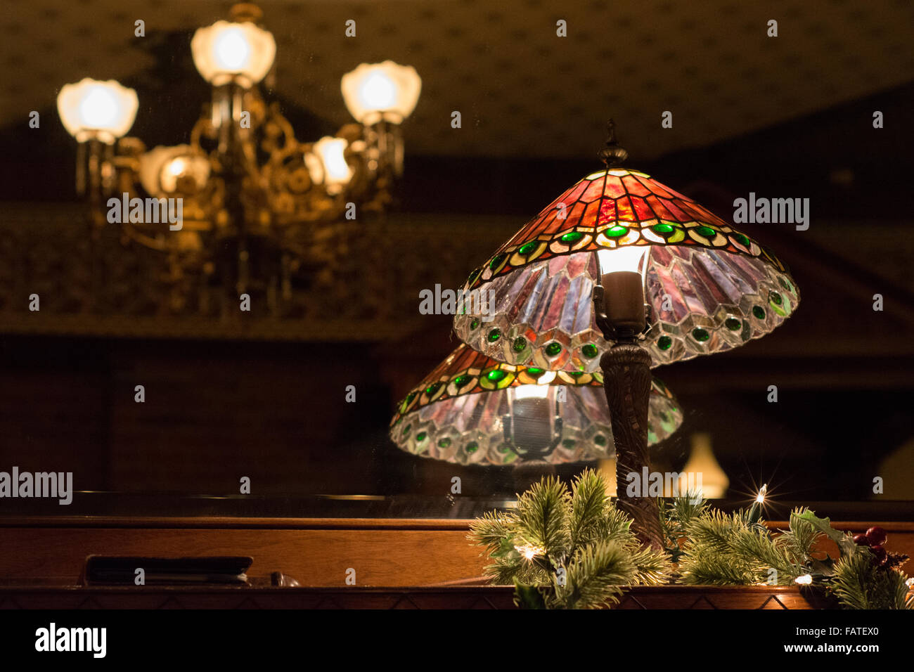Victorian Christmas atmosphere at Strater Hotel in Durango, Colorado