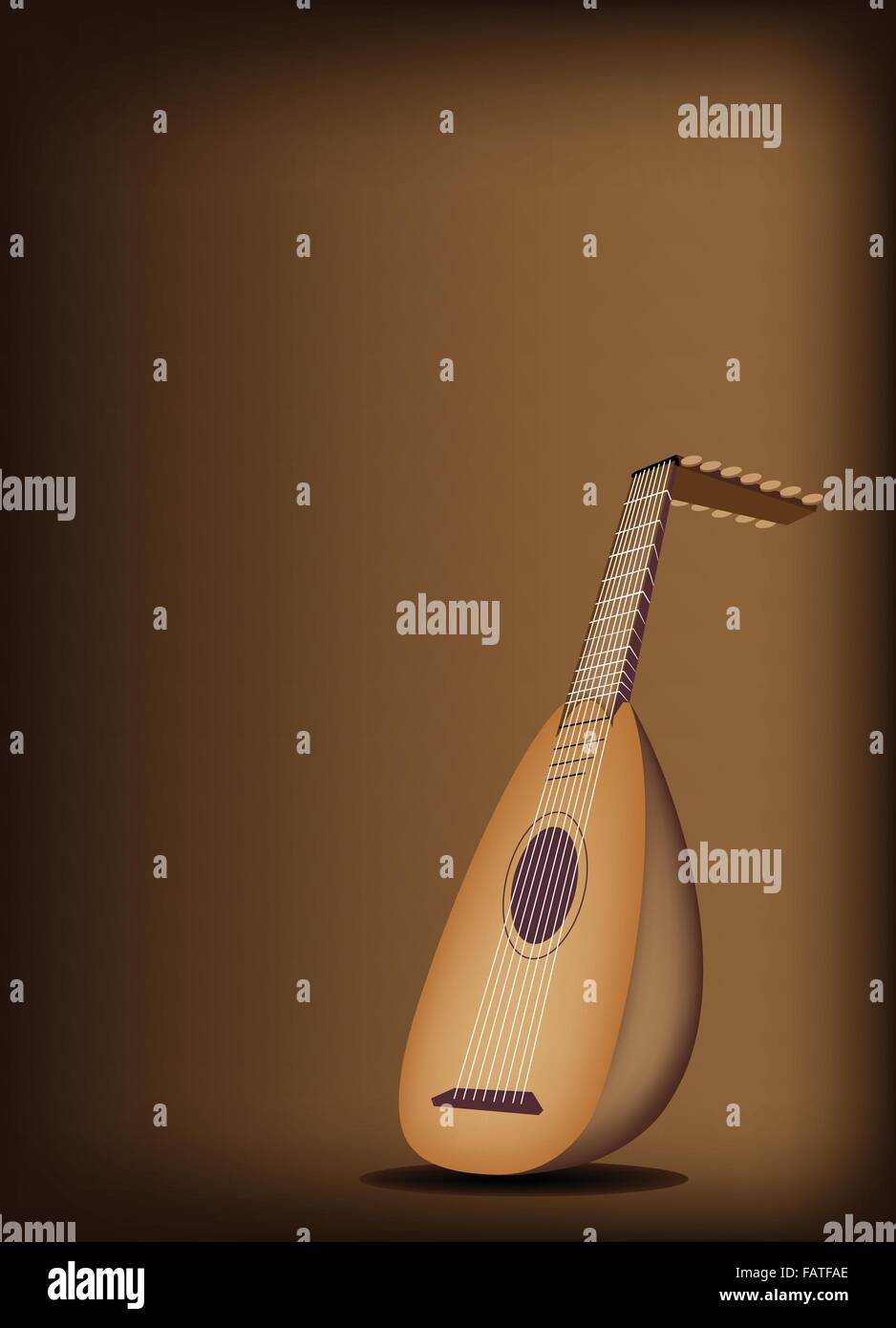 Music Instrument, An Illustration of A Beautiful Antique Bluegrass ...