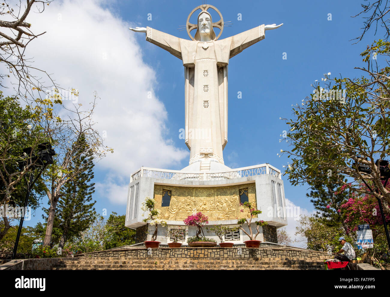 The Statue Of Christ Of Vung Tau At Tuong Thanh Gioc Overlooks The