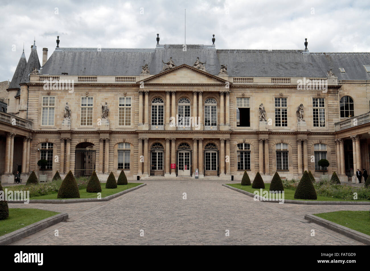 The Musée des Archives Nationales (Hôtel de Soubise) in Paris, France. Stock Photo