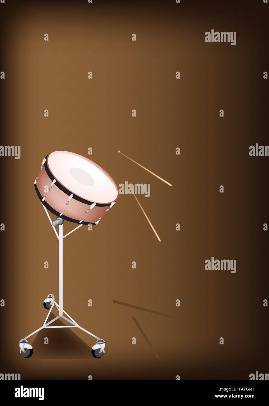 Music Instrument, An Illustration of A Beautiful Retro Style Classical ...