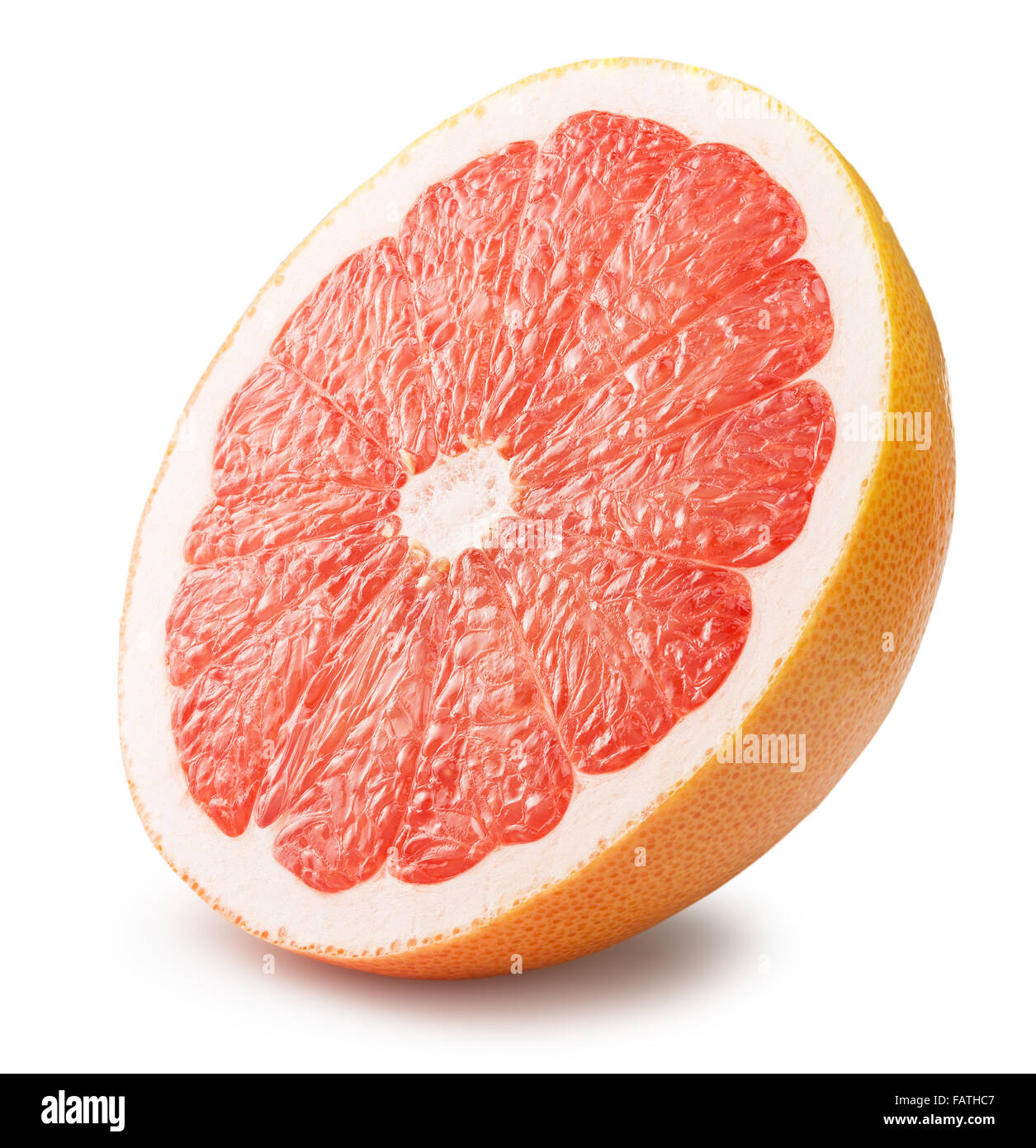 half of grapefruit isolated on white background Stock Photo Alamy