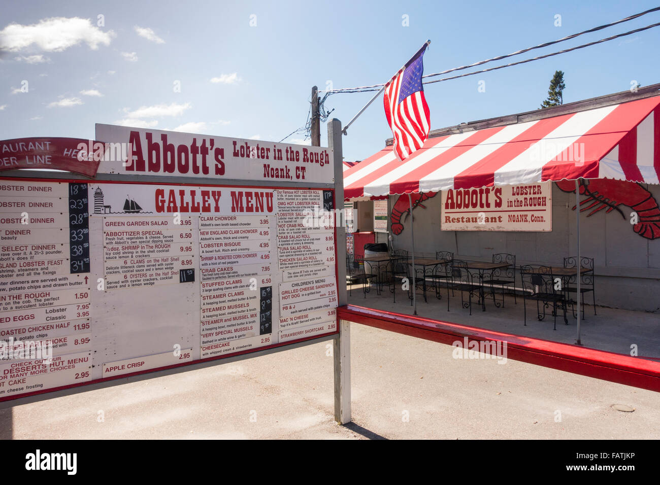 Abbott's lobster in the Rough Noank CT Stock Photo - Alamy