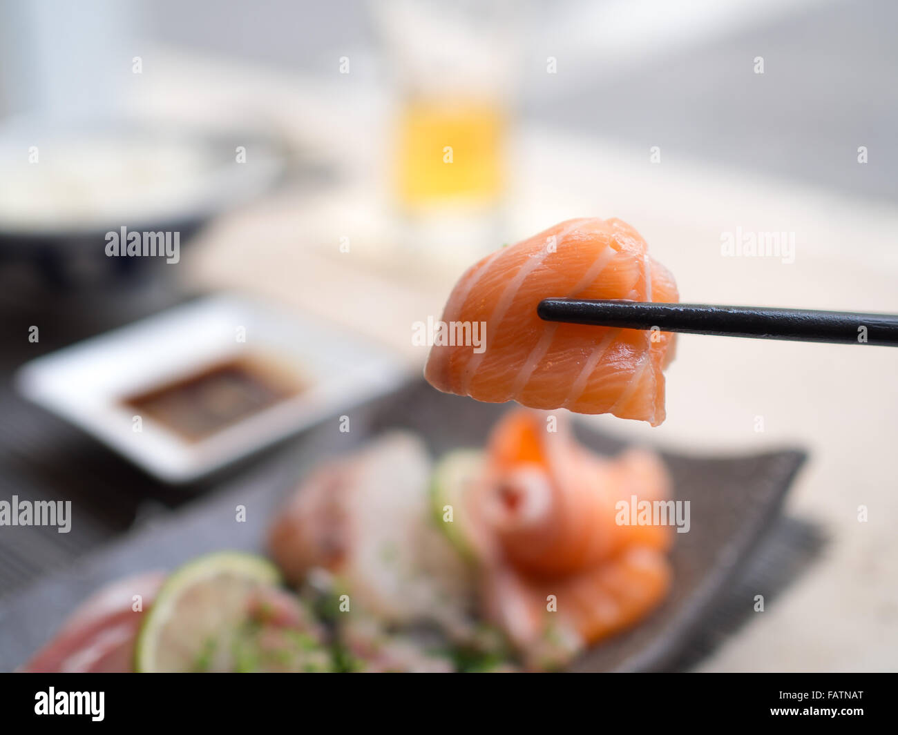 Japanese raw fish. Also known as Sashimi Stock Photo - Alamy