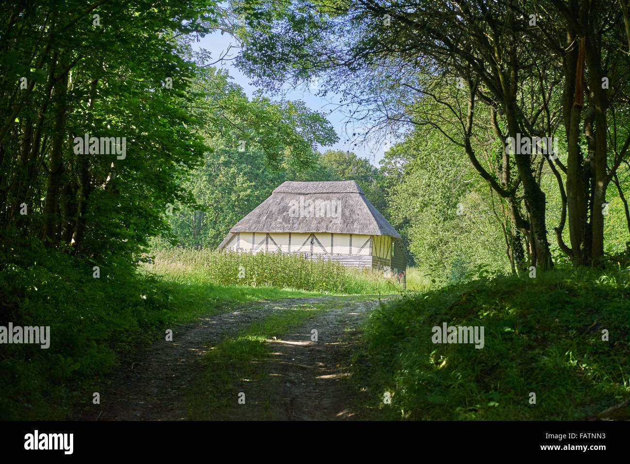 Traditional, historical farm or farmstead building of the High Weald AONB Stock Photo