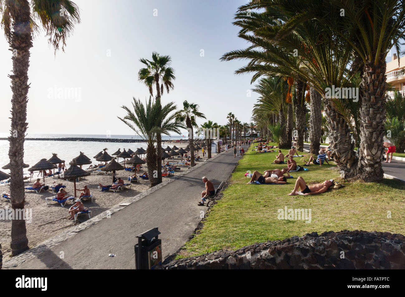 Tenerife, Canary Islands - Playa las Americas. Las Vistas beach. Stock Photo