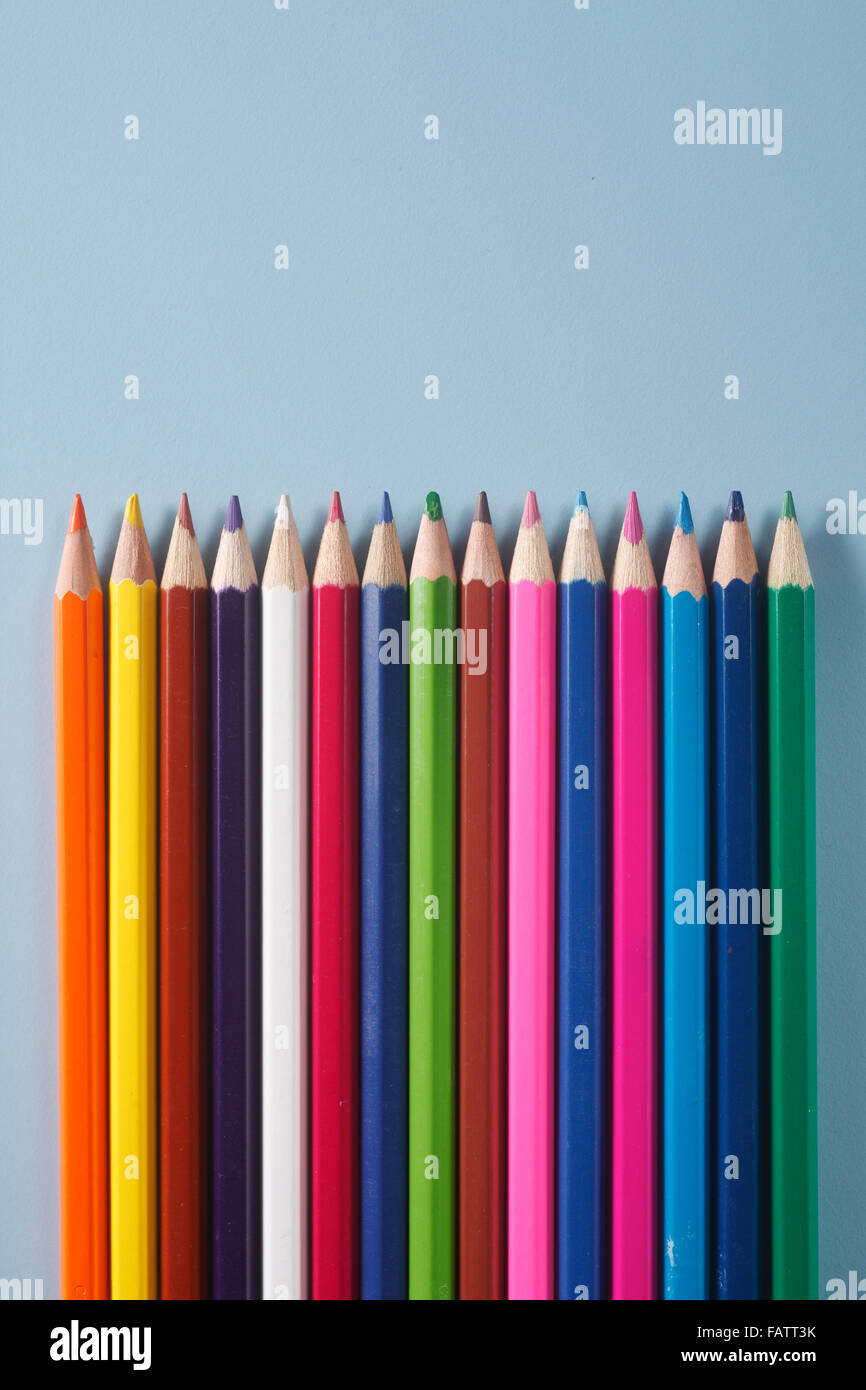 bunch of the color pencil Stock Photo - Alamy