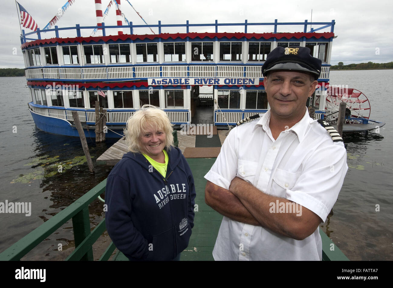 Oscoda, MI, USA. 22nd Aug, 2013. Laurie and Roger Rice (Roger is the ...