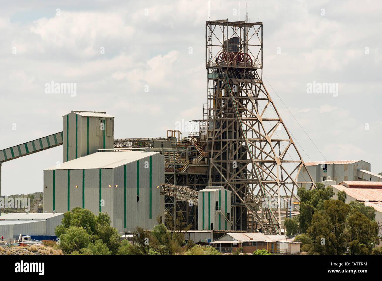 Minehead at Cullinan Diamond Mine, Oak Ave, Cullinan, City of Tshwane Municipality, Gauteng Province, Republic of South Africa Stock Photo