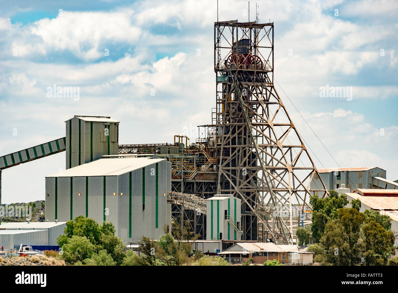 Minehead at Cullinan Diamond Mine, Oak Ave, Cullinan, City of Tshwane Municipality, Gauteng Province, Republic of South Africa Stock Photo
