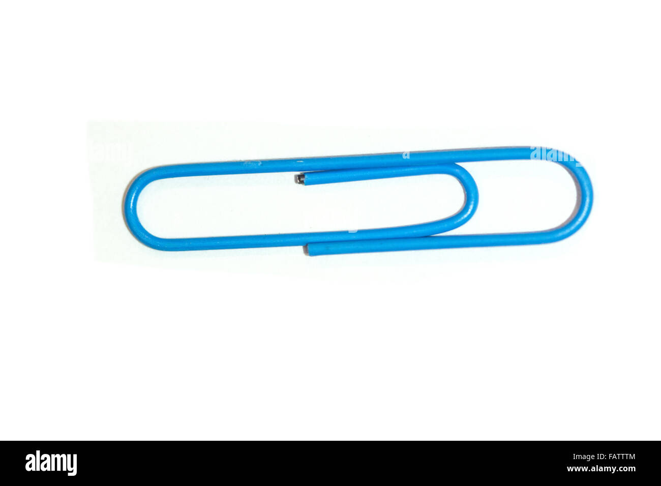 A blue paper clip Stock Photo - Alamy