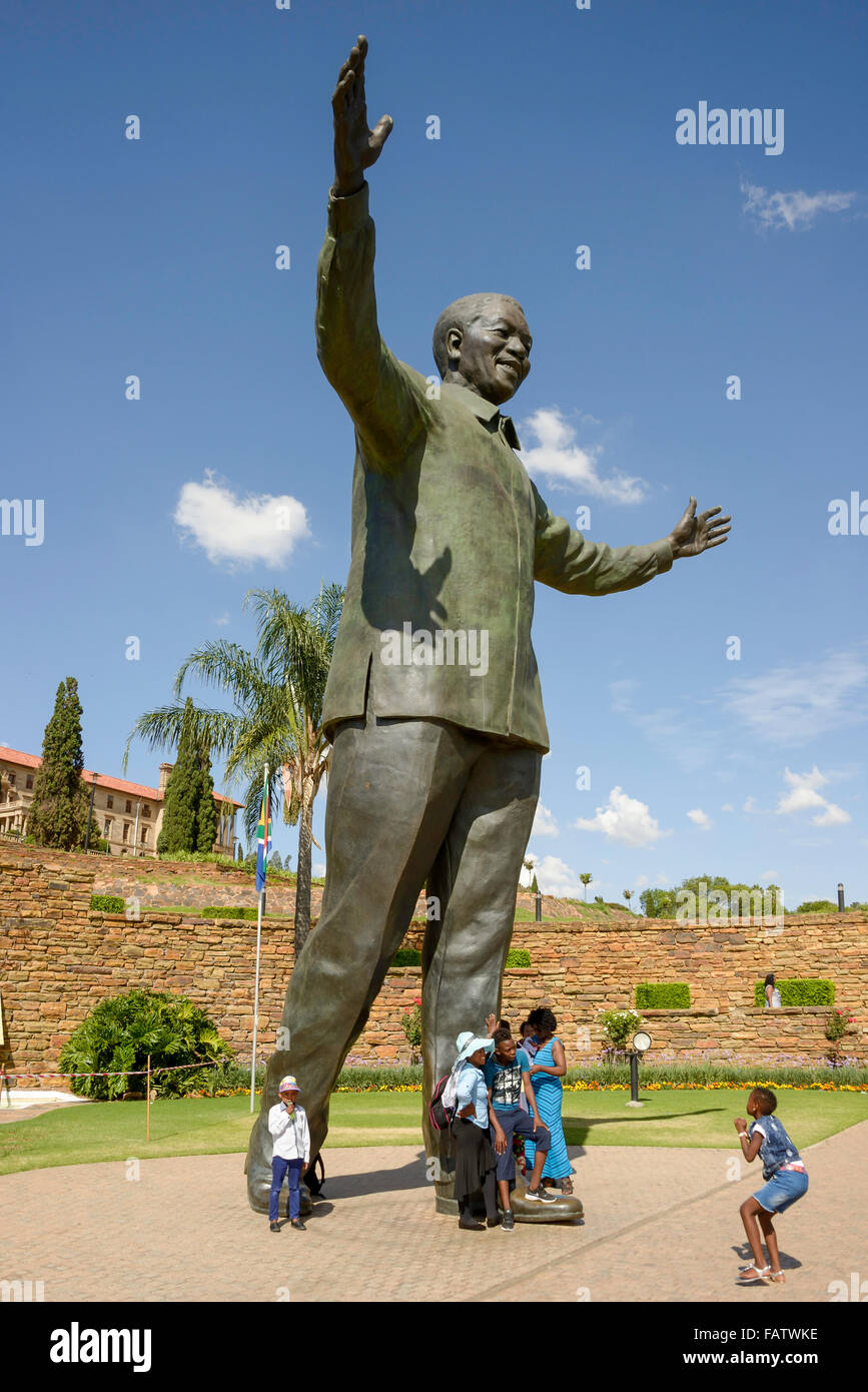Mandela Statue by The Union Buildings on Meintjieskop, Pretoria, City of Tshwane Municipality