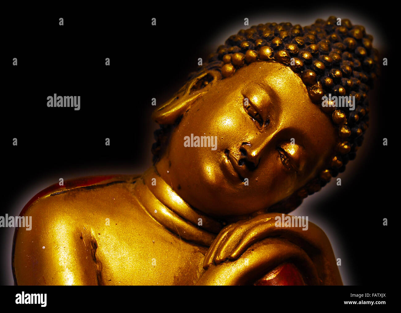 golden buddha,buddha head,buddha face, Stock Photo