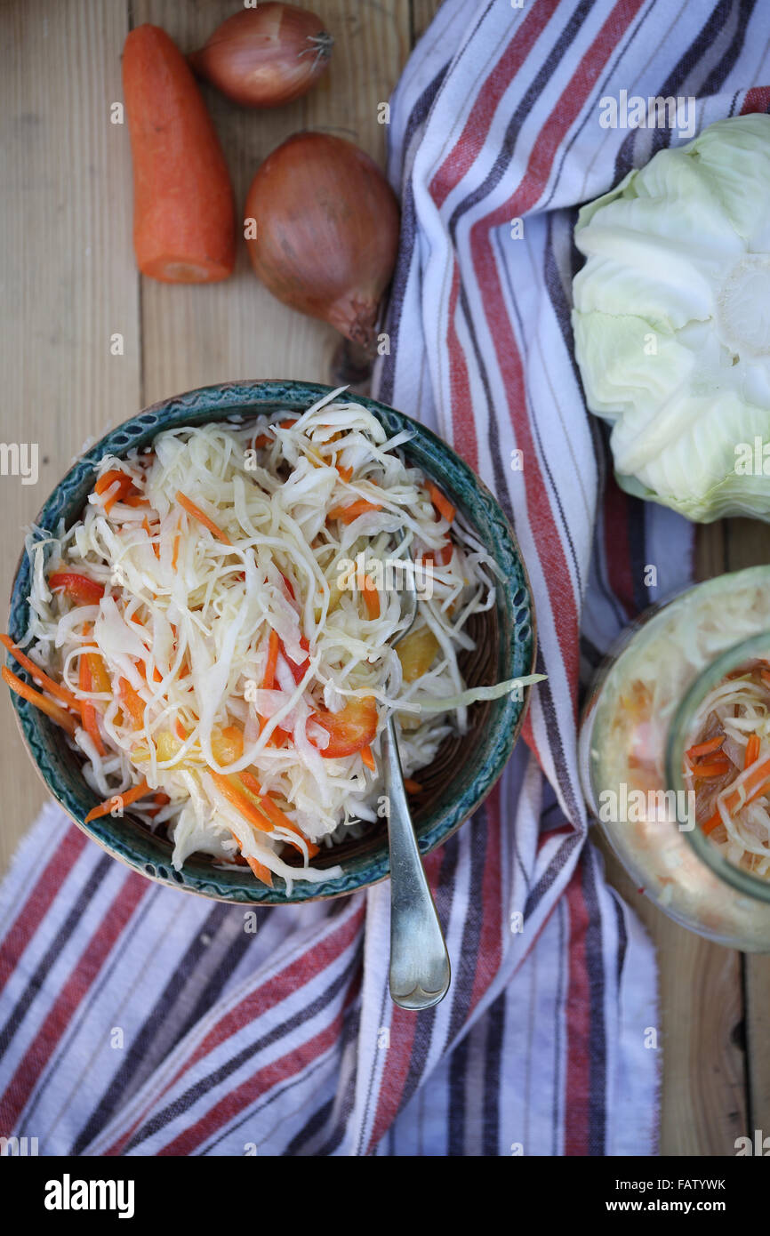 salad cabbage and carrots Stock Photo Alamy