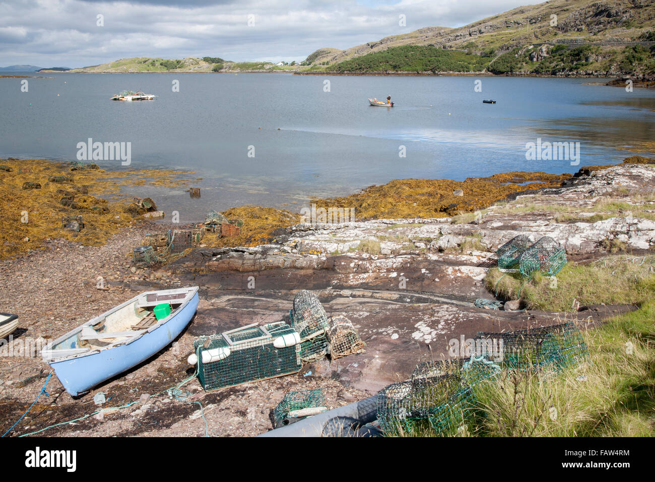 Rosroe Harbor, Killary Fjord, Connemara National Park, County Galway