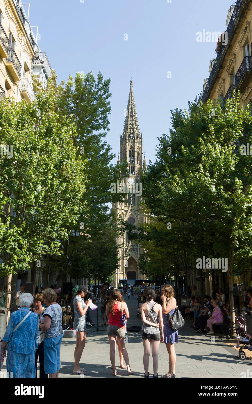 Buen Pastor Cathedral, Donostia-San Sebastián, Gipuzkoa, Basque Country, Spain Stock Photo