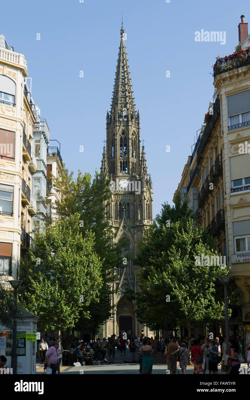 Buen Pastor Cathedral, Donostia-San Sebastián, Gipuzkoa, Basque Country, Spain Stock Photo