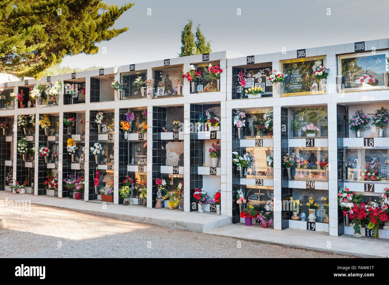 Graveyard or cemetery in Spain, Europe Stock Photo Alamy