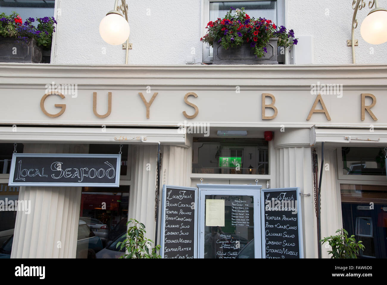 Guy's Bar and Restaurant; Clifden; County Galway; Ireland Stock Photo