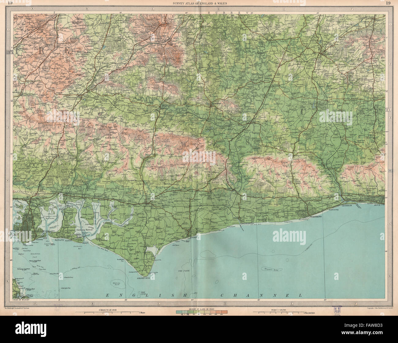 Map of portsmouth england hi-res stock photography and images - Alamy