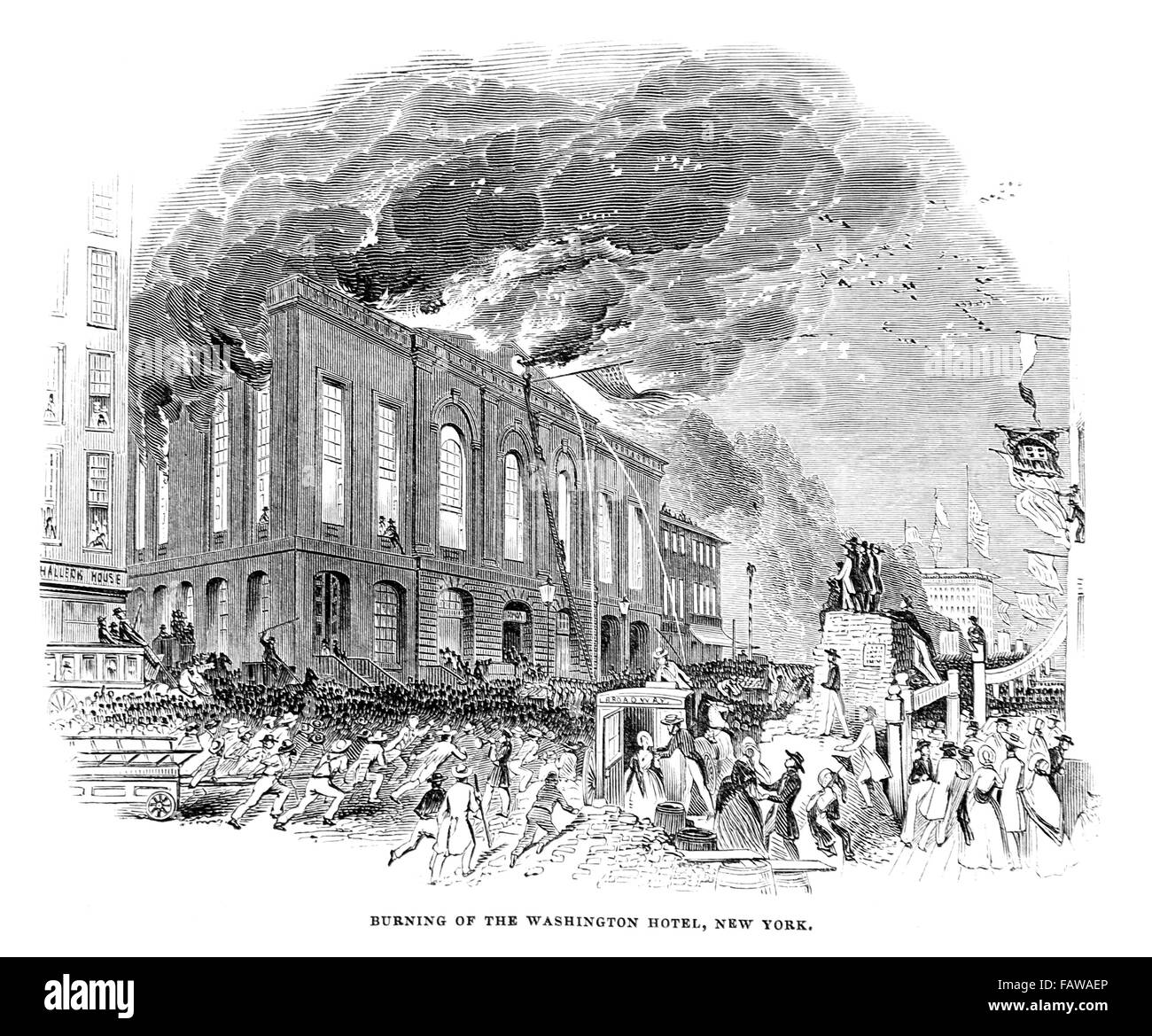 Burning of the washington hotel hires stock photography and images Alamy