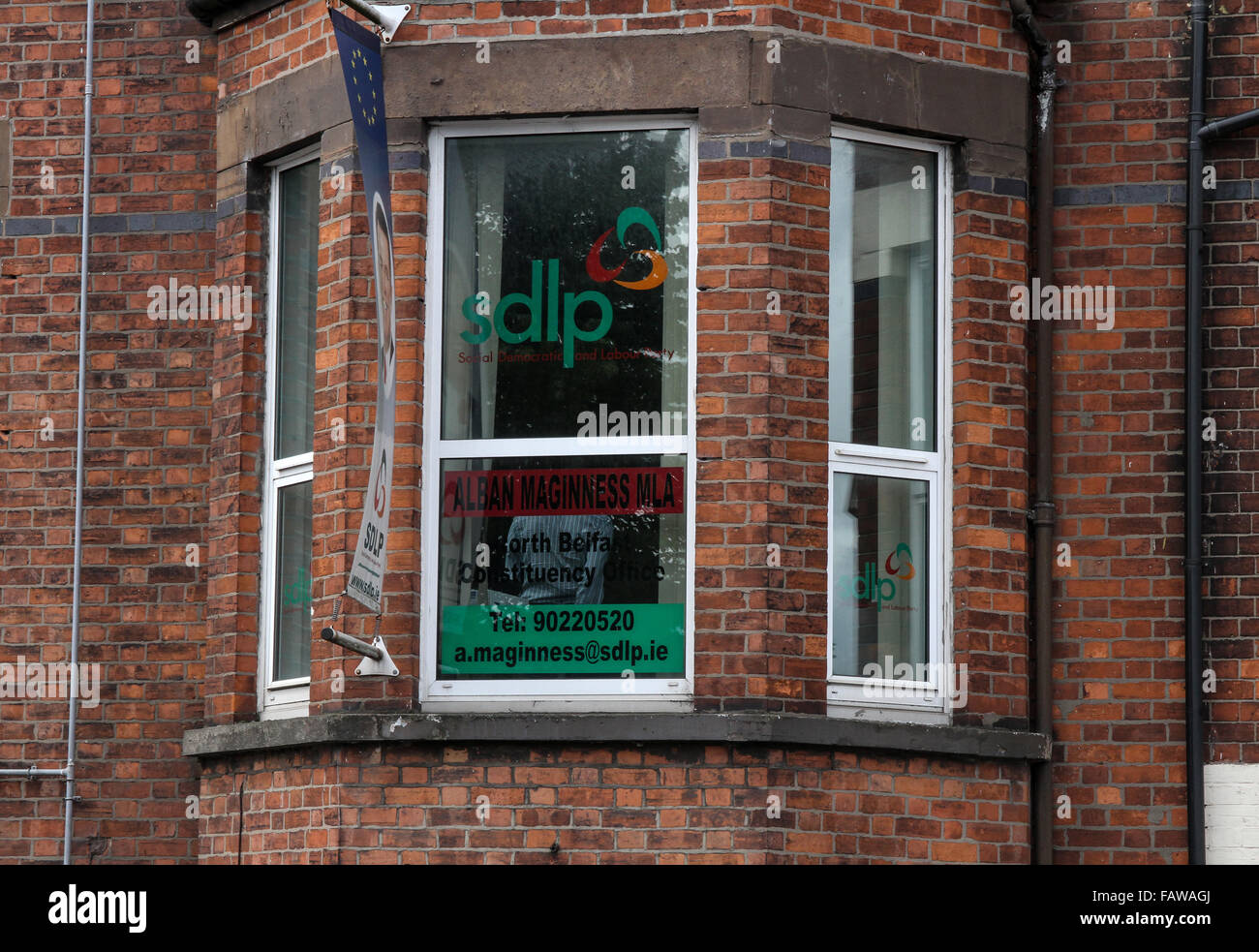 Alban Maginness Constituency Office Belfast Antrim Road Belfast Stock Photo