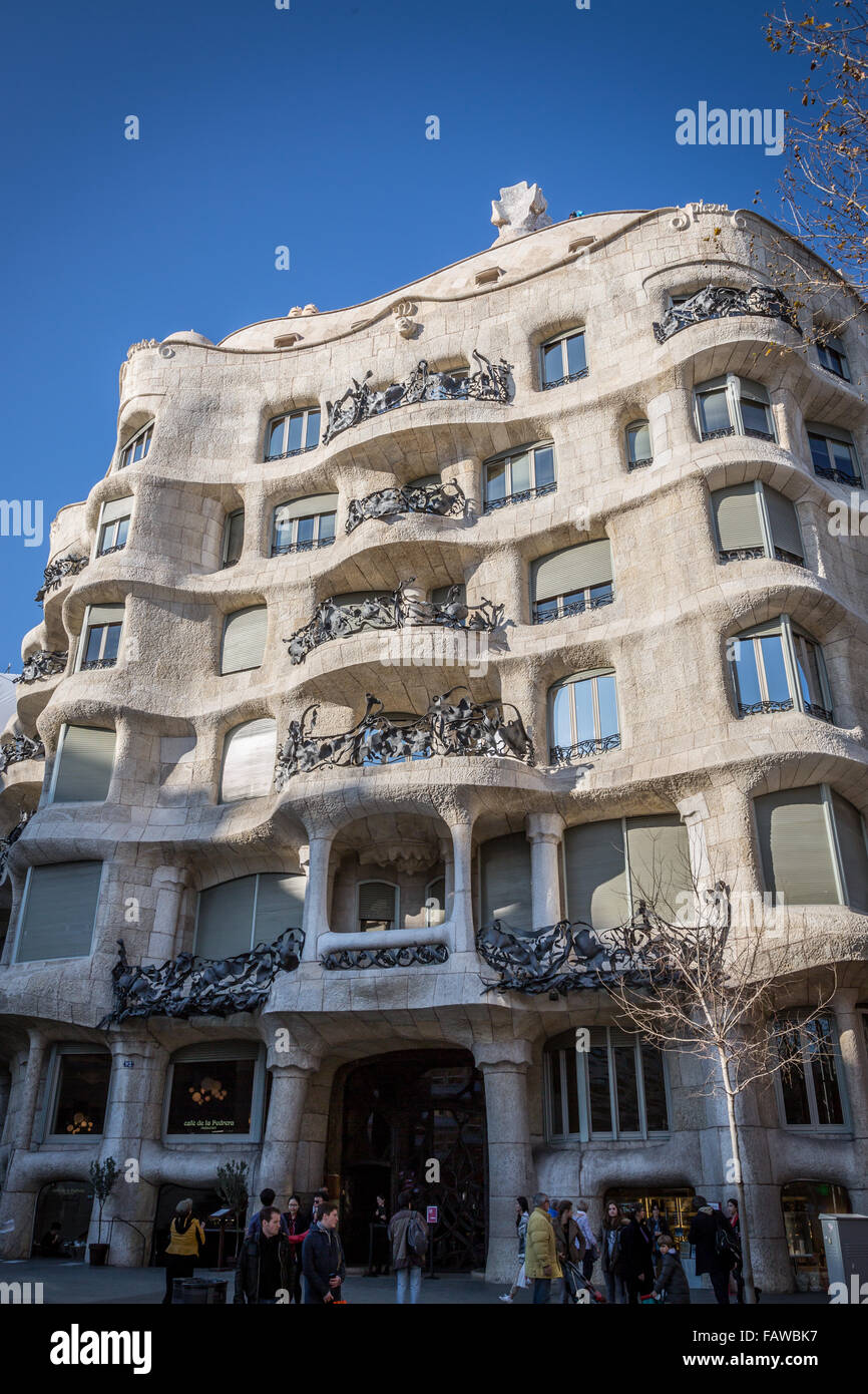 Spain barcelona la pedrera casa mila