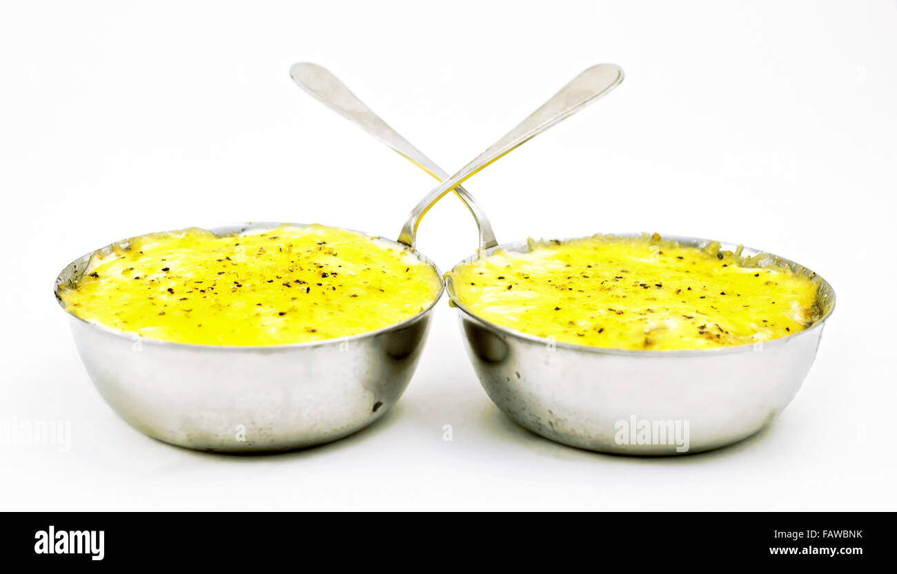 Two delicious julienne Stock Photo - Alamy