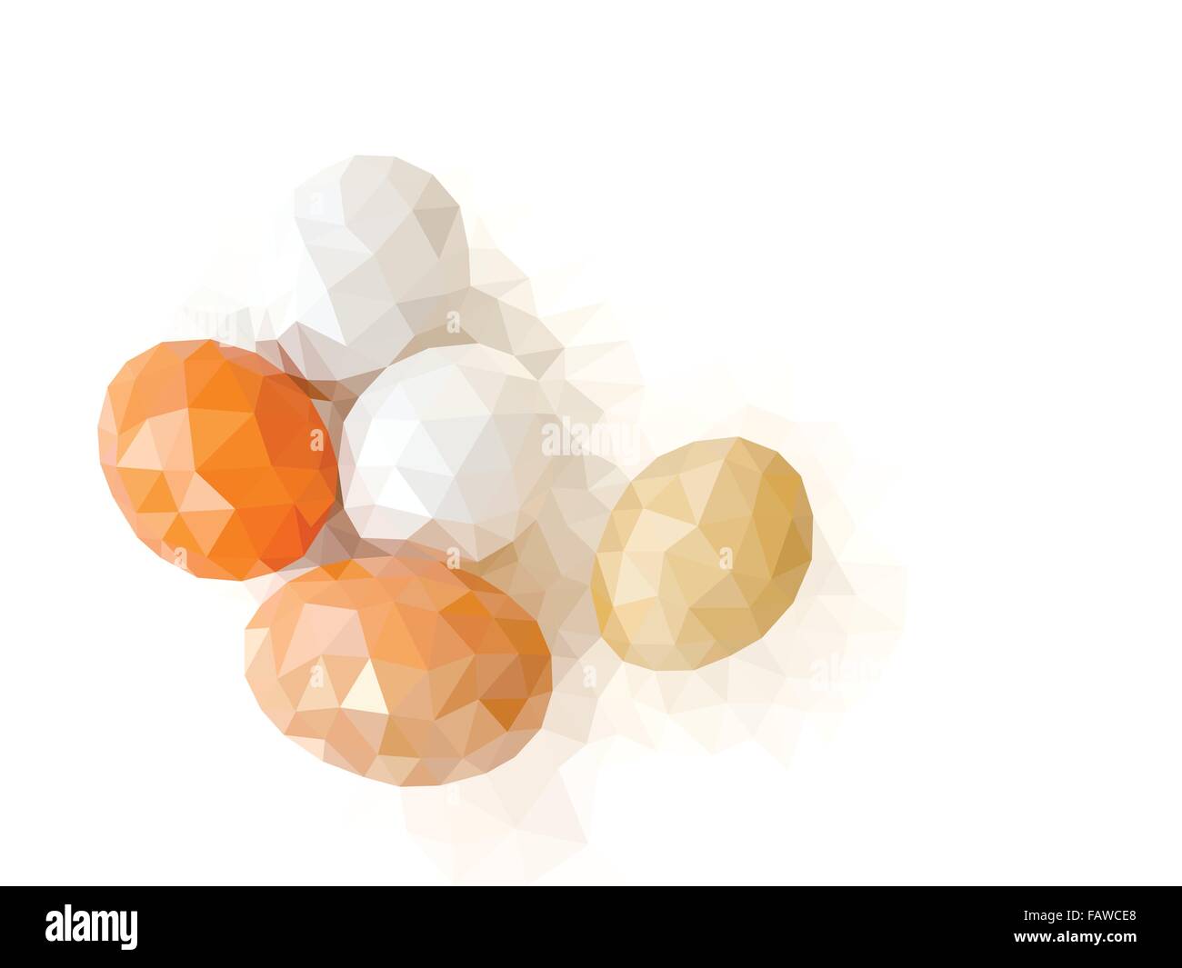 Polygon egg stone Stock Vector Image & Art - Alamy