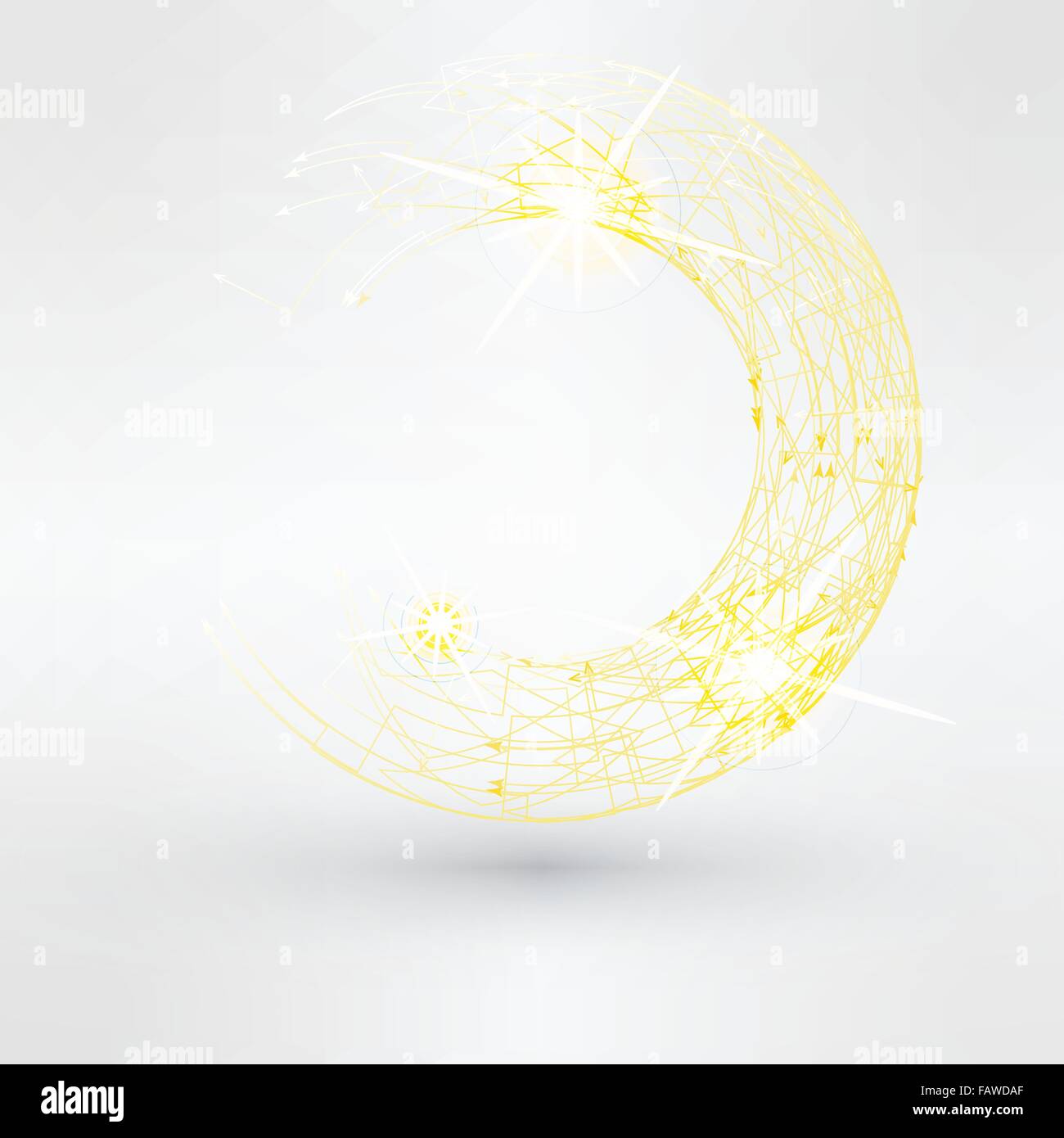 Abstract background with yellow swirl Stock Vector Image & Art - Alamy