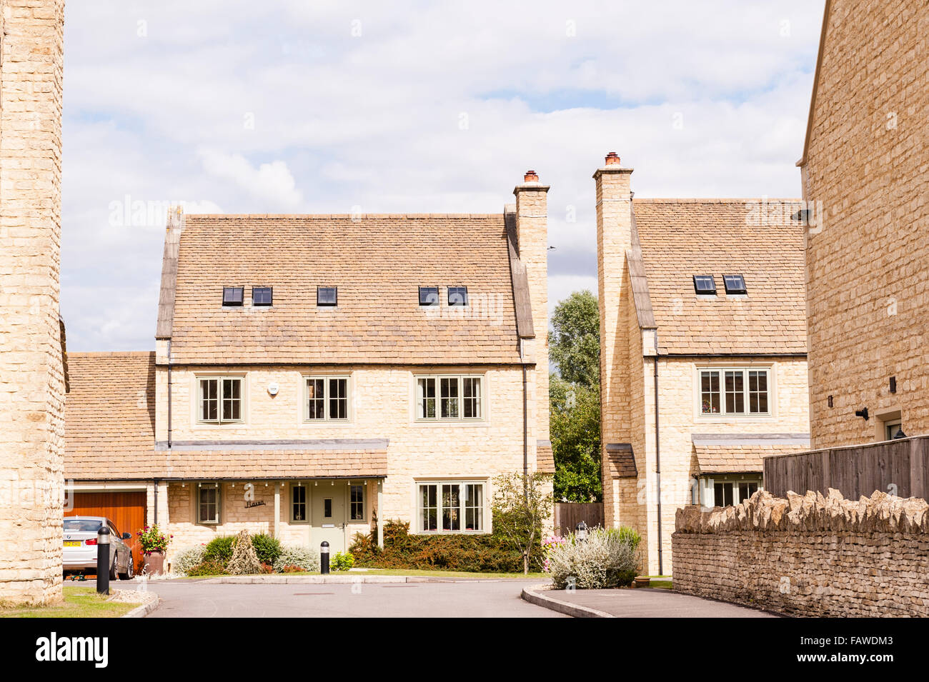 A pretty detached new build house at BourtonOnTheWater in