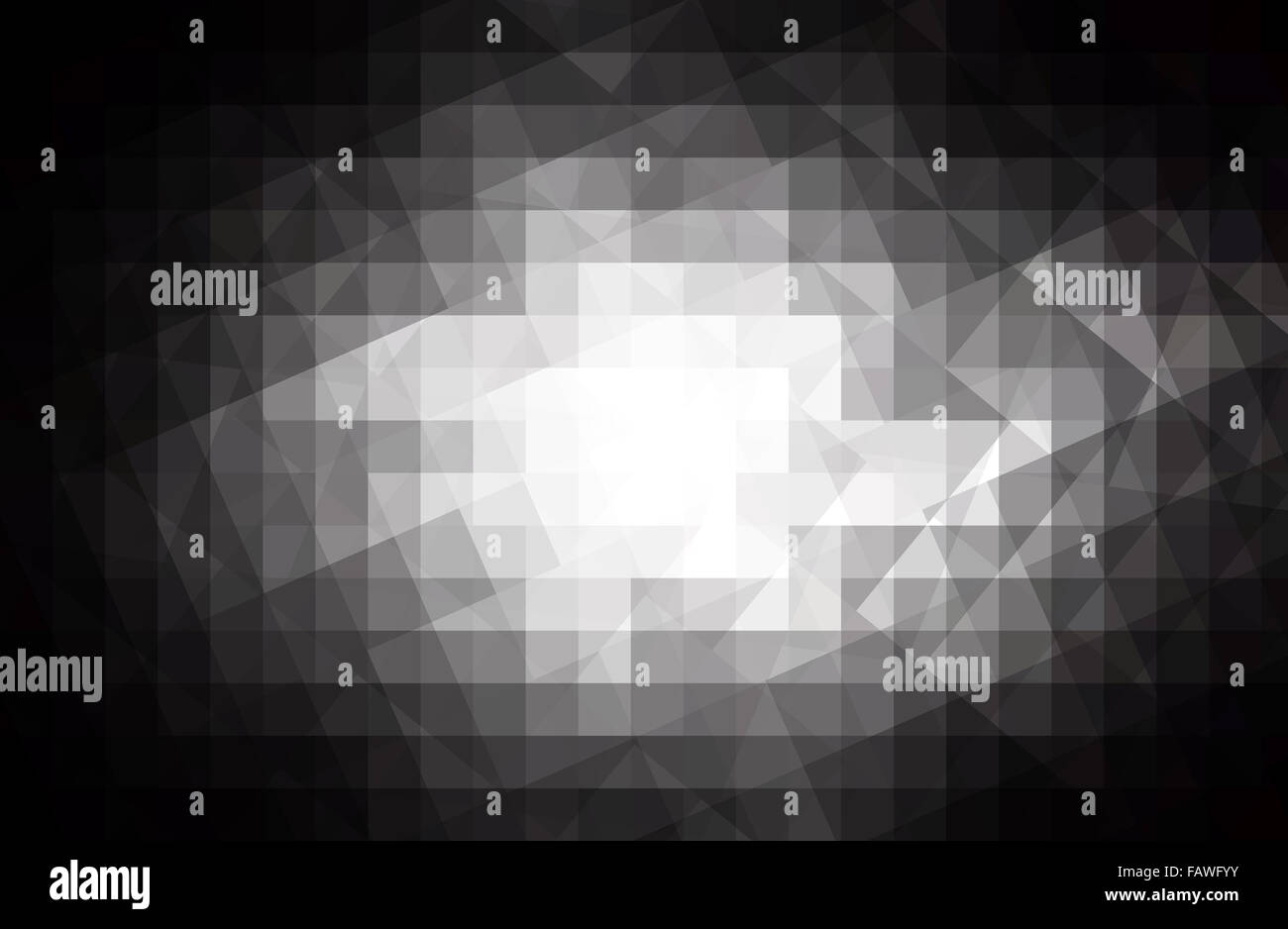 abstract black and white background with square geometric pattern Stock ...