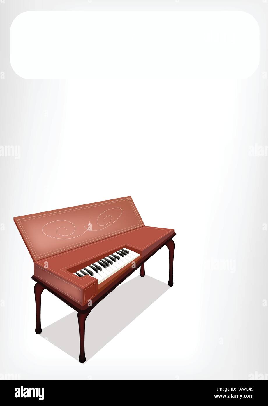 Musical instrument clavichord Stock Vector Images - Alamy