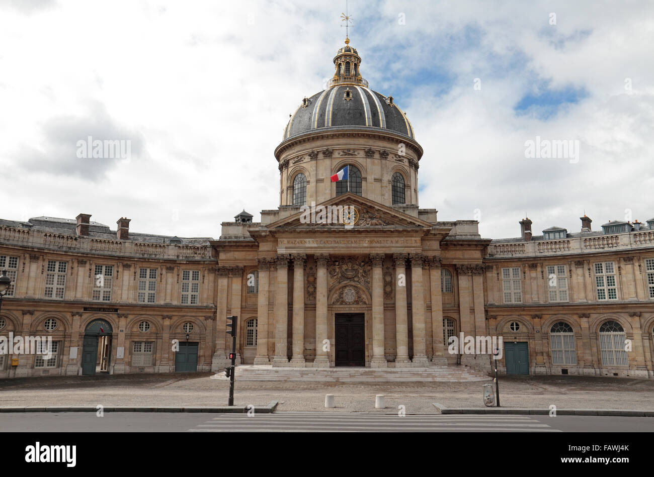 The Institut de France (French Institute) in Paris, France. Stock Photo